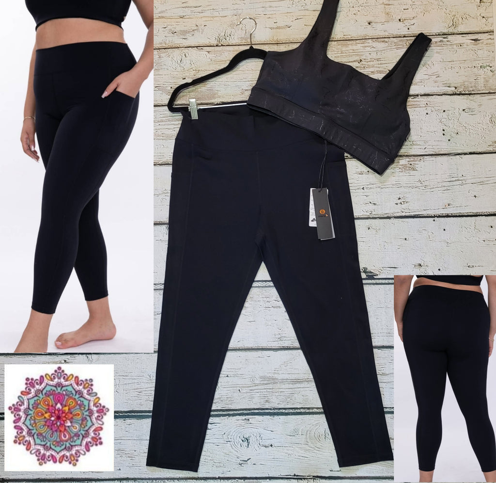 Mono B plus side pocket activewear leggings – Crazy Closet Boutique