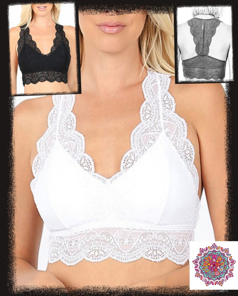 Lace hour glass bralette