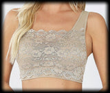 Seamless lace front bralette