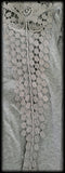 Long sleeve open shoulder crochet lace detail top