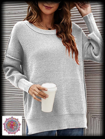 Relaxed fit Gray sweater